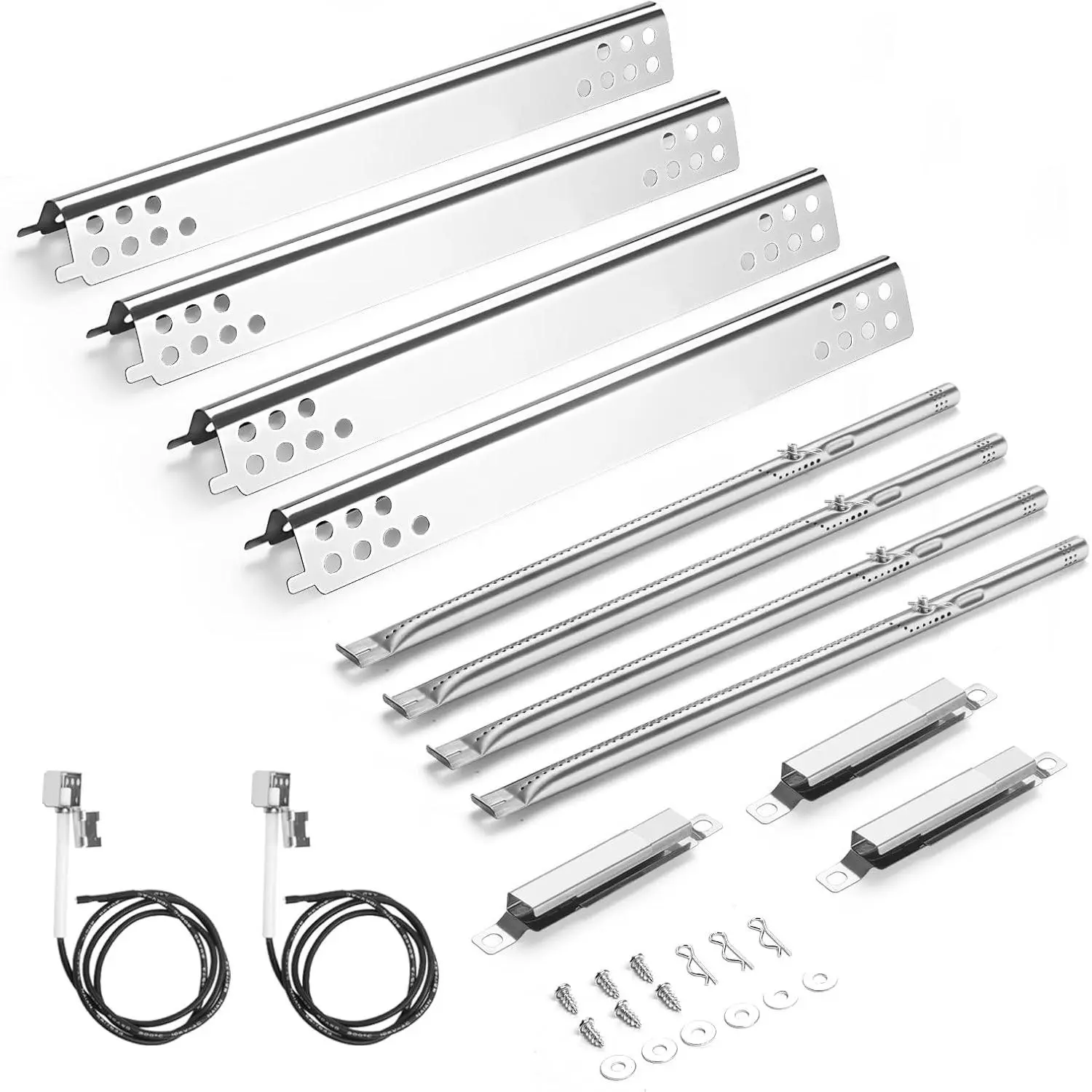 Grill Replacement Parts for Charbroil 463342119,463377319,463332718, 463376519, 463349917, 463625217 Gas Grill, G470-0004-W1A Heat Plate, G470-5200-W1 Burner Ignitors Kit