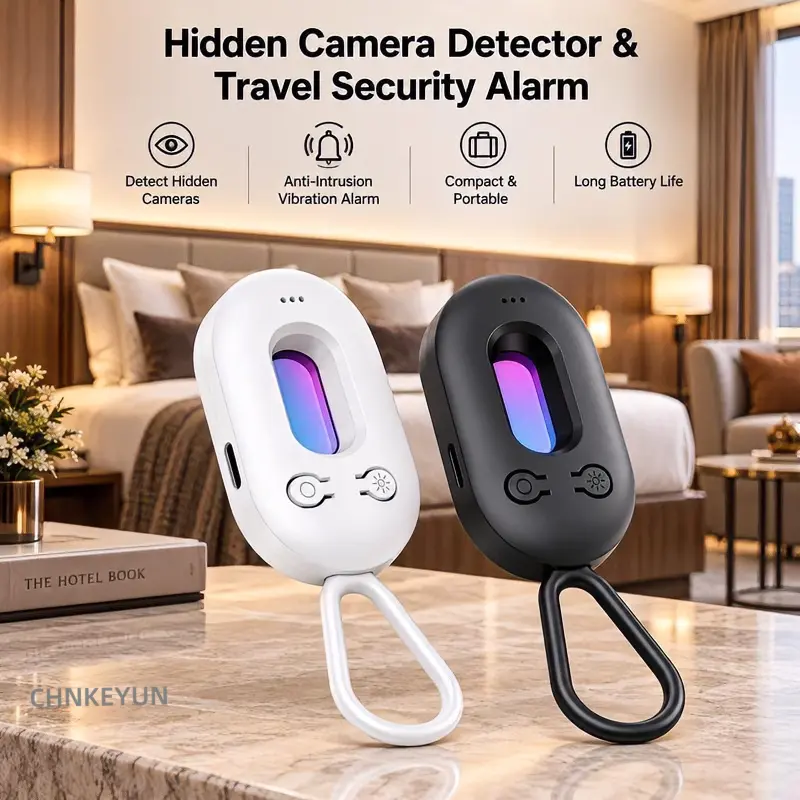 2026 Upgraded 2nd Gen Hidden Camera Detector–Infrared Lens Finder with 3D Spatial Detection Chip, Optical Filter & Infrared Spectrum Scanning, 3 Detection Modes, Sound & Vibration Alarm, LED Flashlight, Travel Privacy Security for Hotel Airbnb Home Office