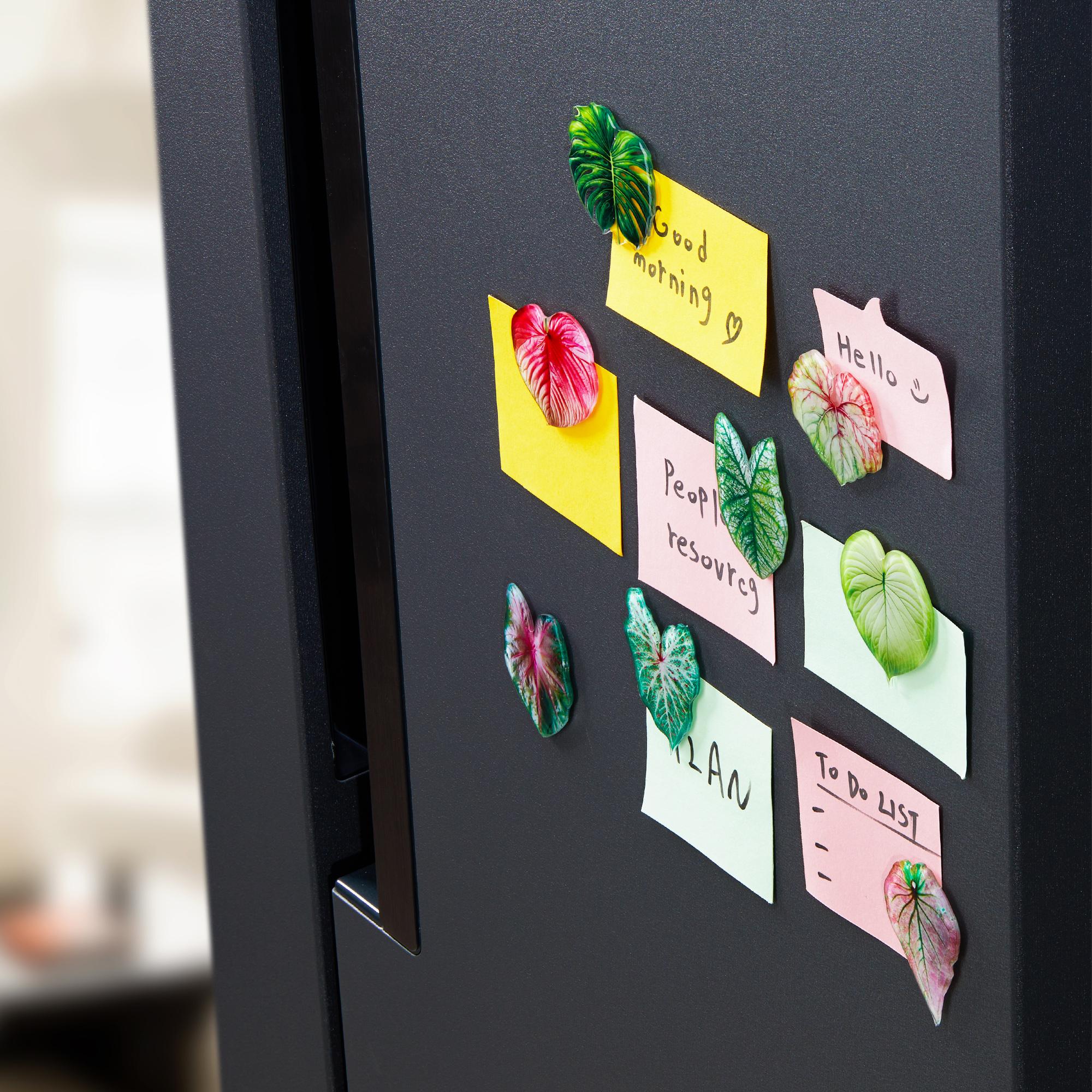 Leaf Shaped Fridge Magnet, 8 Counts/set Creative Magnetic Sticker, Kitchen Fridge Magnet for Home