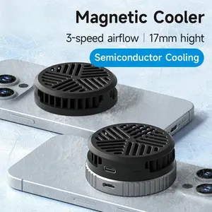 Hagibis Magnetic Cell Phone Cooler Universal Cooling Fan Portable Mobile Phone Radiator for iPhone 17 Pro Gaming Live Streaming