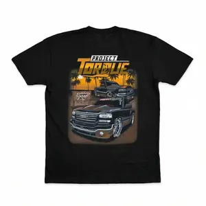 [Ssummer outfits]Project Torque GMC Silverado - Mens Truck T-Shirt Automotive Graphic, For Men and Women Top Cotton Sports T-shirt, regular fit, casual and stylish T-shirt, suitable for everyday wear, a men's top suitable for all seasons.
