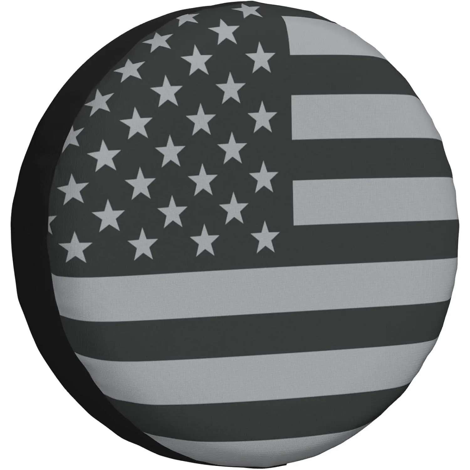 Weatherproof Universal 15in Flag Spare Tire Cover Wheel Protectors for RV Travel Trailer Camper