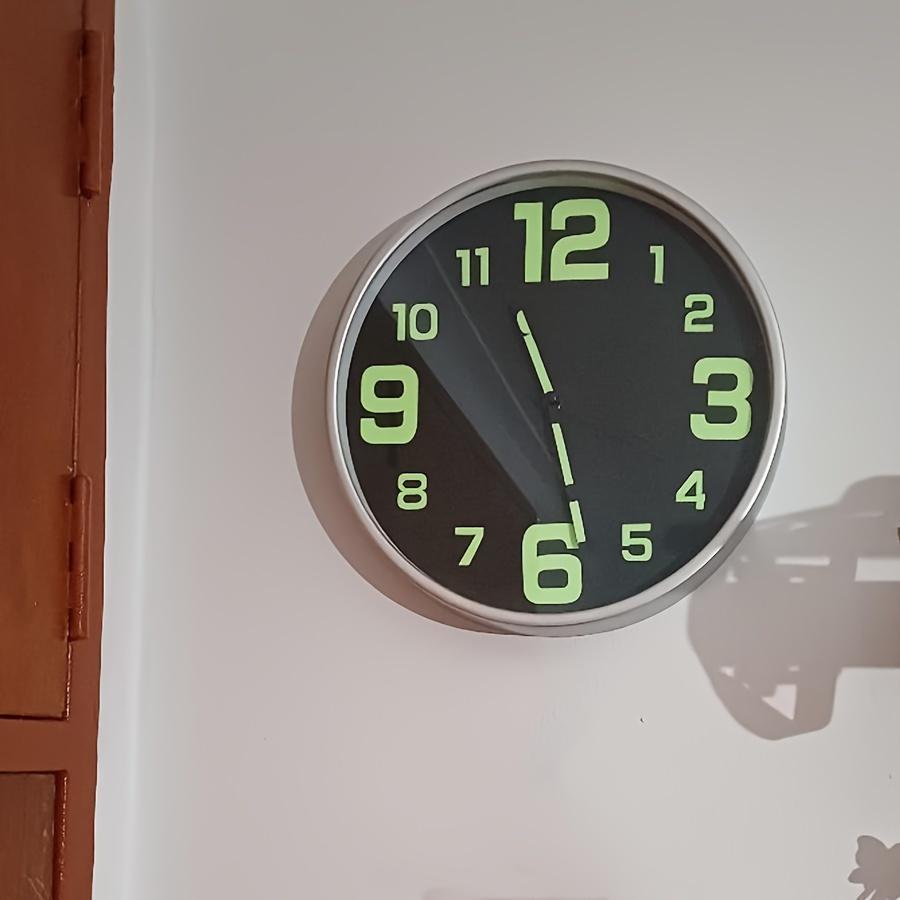 Glow Dark Silent Wall Clock Set, DIY Luminous Numerals Night Light Farmhouse Decor for Living Room Bedroom Father's Day and Mother's Day gifts