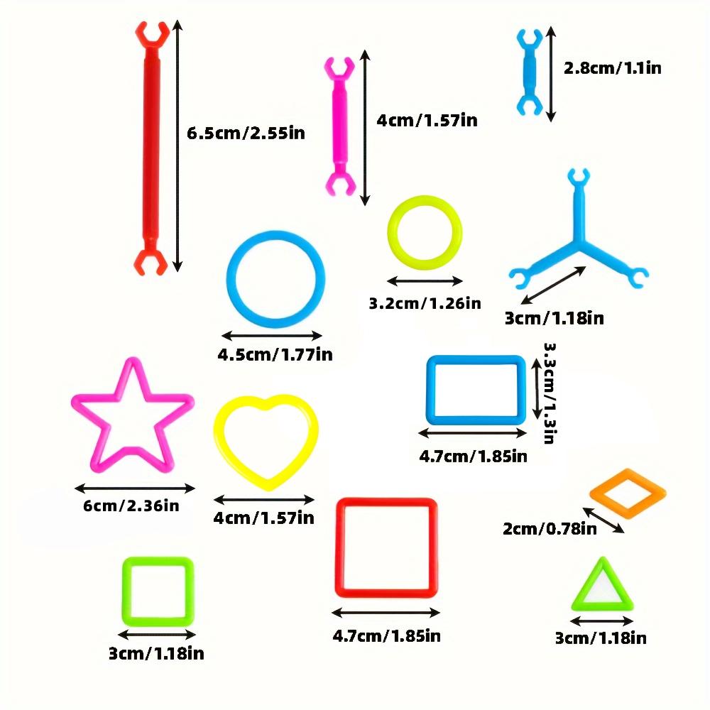 200 Pcs Magic Wand Building Blocks Random Color Shape Educational Engineering Toy STEM Learning Gift for Kids Birthday Christmas Party Favors