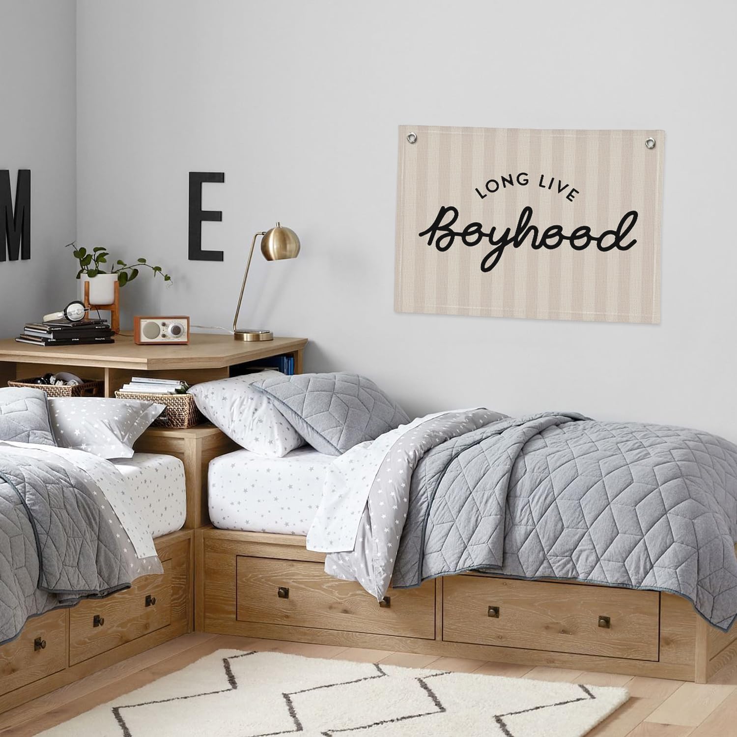 Long Live Boyhood Banner, Boy Decor, Canvas Banner Wall Hanging Flag Decor for Playroom Room, Boys Room Long Live Boyhood Banner, Boy Decor, Canvas Banner Wall Hanging Flag Decor for Playroom Room, Boys Room