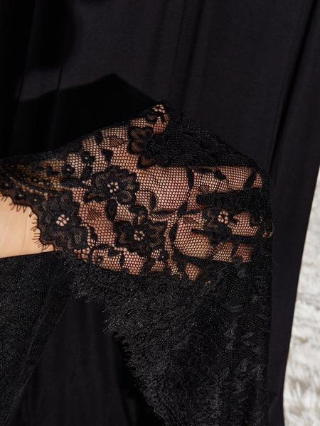 Plus Size Lace Trim Robe – Comfy & SEXY! 😍 Your Perfect Nighttime Glam #CurvyQueen