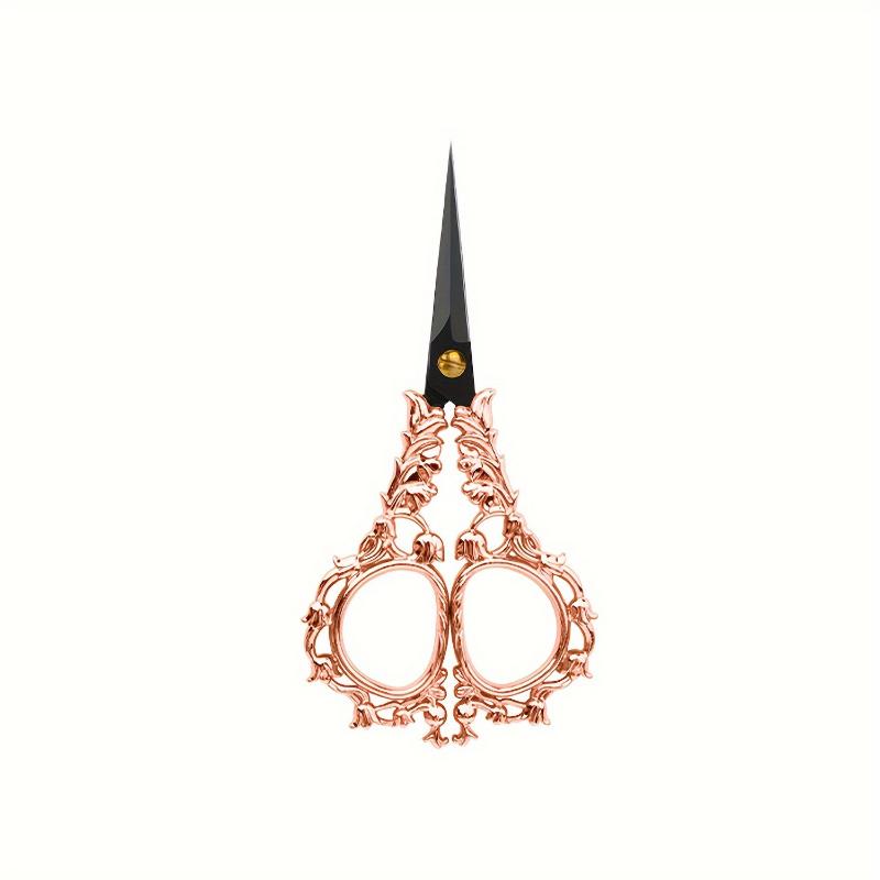 2pcs Vintage Embroidery Scissors with Sharp Stainless Steel Blades - Handcrafted Floral Design, Ideal for DIY Sewing, Quilting & Needlework Crafts
