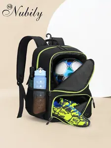 Soccer Bag Soccer Backpack with Ball Holder, Separate Cleat, Sport Equipment Bags for Volleyball Basketball Football, Durable Design