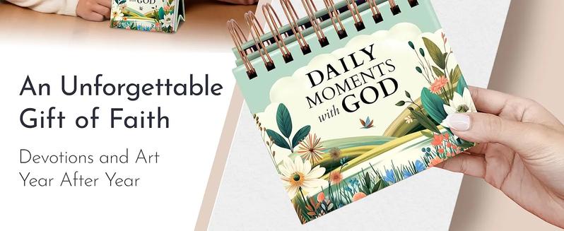 Inspirational Desk Calendar with Prayers, Blessings, and Devotions – Christian Gifts, Religious and Spiritual Gifts for Women, Christian Desk Decor, Inspirational Gifts