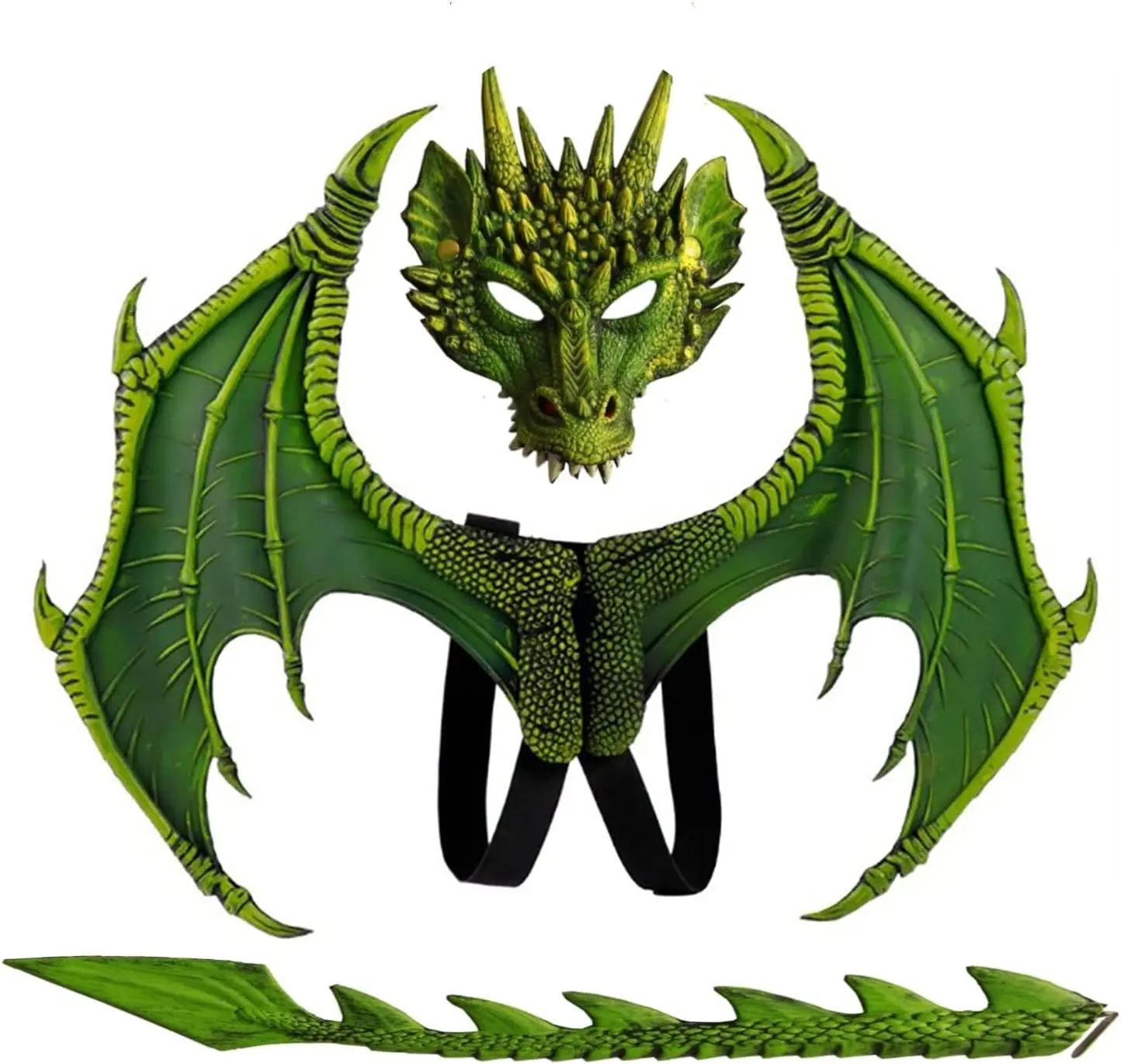 Dragon Costume  Kids Boys Girls, Wing Tail Mask Set, Cosplay Halloween Costume