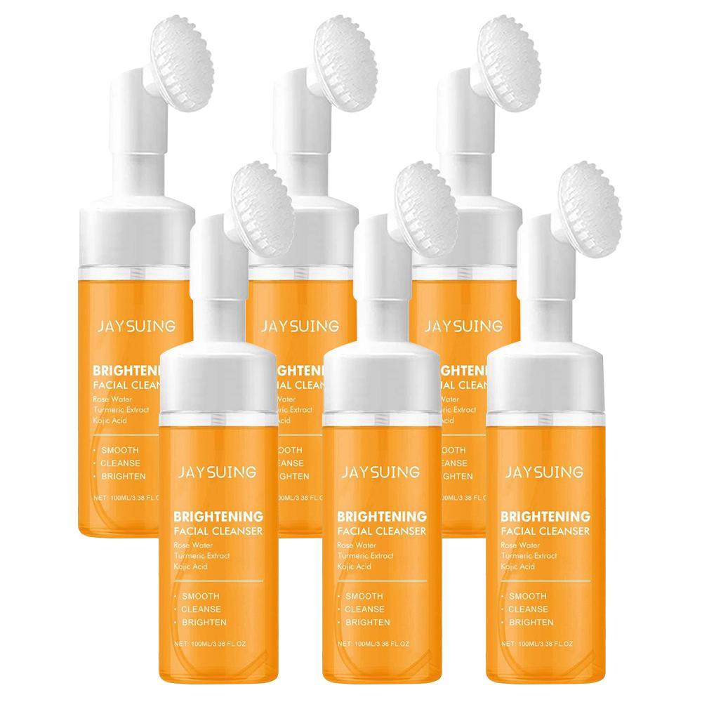 Turmeric Facial Cleanser, 6 Counts/set Gentle Moisturizing Facial Cleanser, Facial Skin Care Product for All Skin Types, Facial Wash