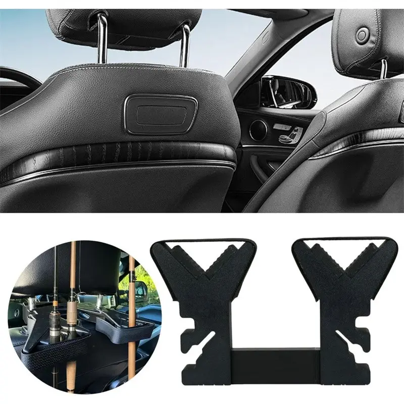 Universal Seat Back Gun Rack, Adjustable Car Rifle Mount, Secure Storage Solution, Easy Installation, Durable Design, Perfect for Hunting Enthusiasts