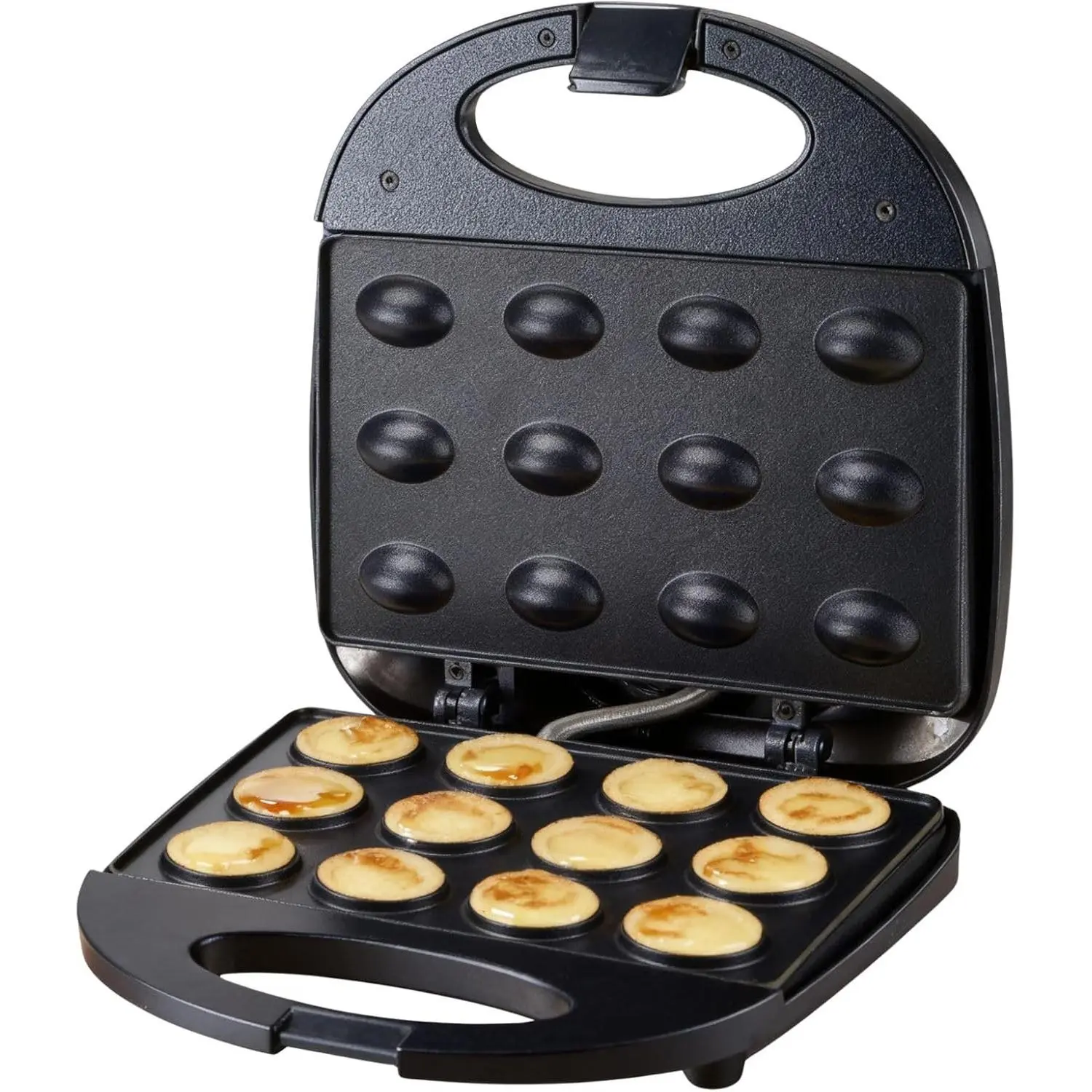 Walnut Cookie Maker, 12 Holes Mini Nut Baking Supplies,Double Sided Non Stick,Automatic Temperature Control,Walnut Cake Maker Machine for Home