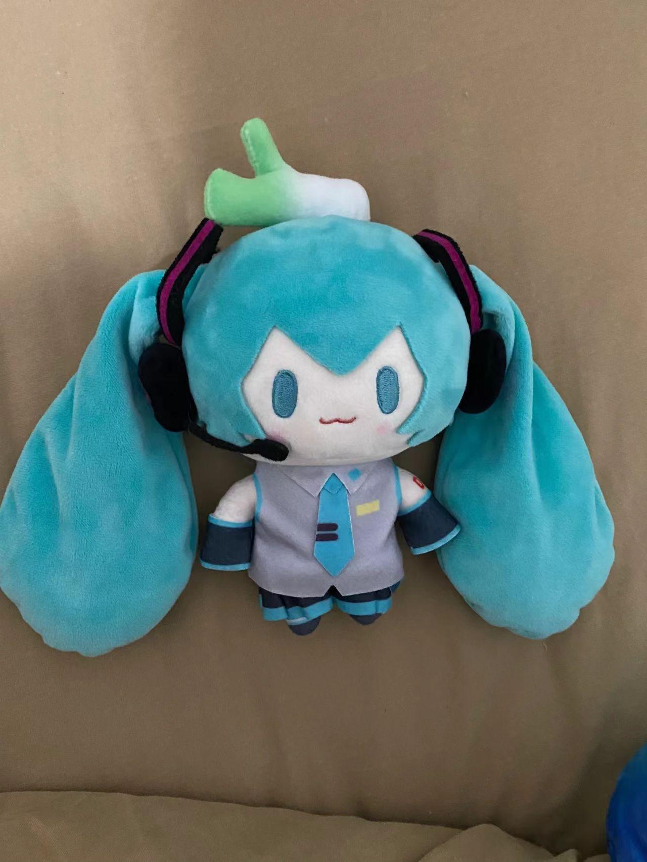 15cm Hatsune Miku Fufu Plush Doll Kawaii Q Version Figure Plush Doll Anime Presents Girlfriend Stuffed Toy Collection Gift