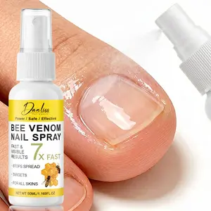 Bee Venom Nail Care Spray | Nourishing and Moisturizing with Bee Venom Essence | Retinol + Collagen + Hyaluronic Acid | Improves Dry and Rough Nails | Leaves Nails Shiny and Soft | Daily Hand and Foot Care | Suitable for All Skin Types | 50ml