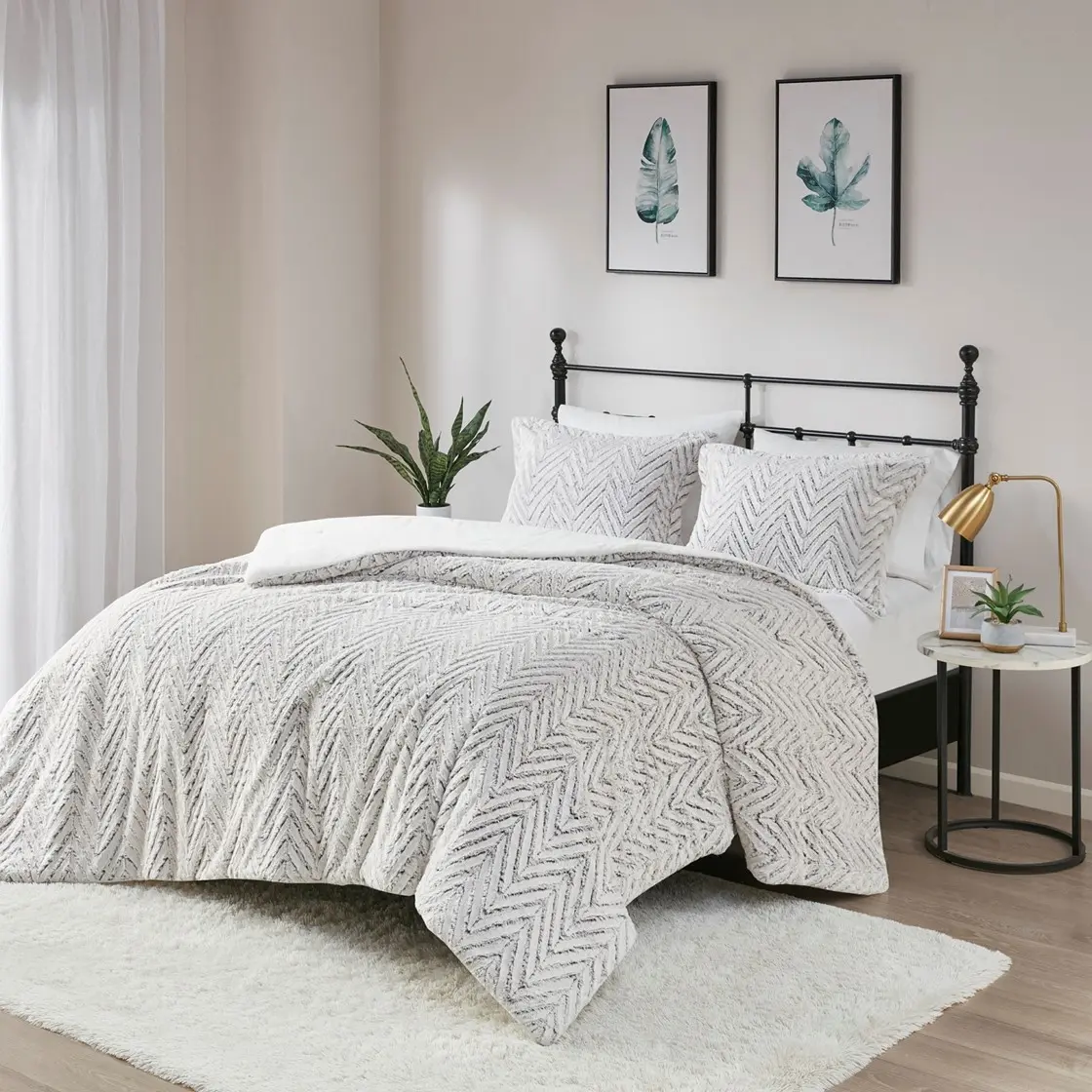 ARCH Full/Queen Ultra Plush Down Alternative Comforter Set, All-Season Soft Microfiber Bedding, Machine Washable Hypoallergenic Duvet Insert, Lightweight Fluffy Quilt for Bedroom Guest Room, White, Home Furniture and Household Product Search Terms