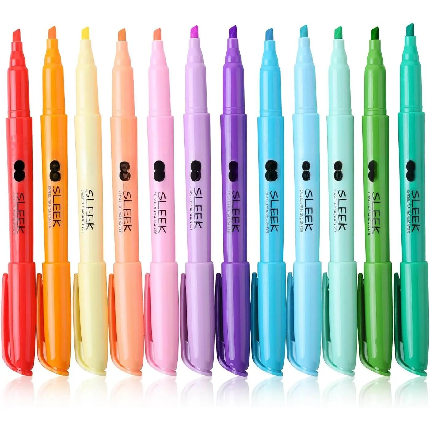 - Highlighters, 12 Pack,  Colors, Chisel Tip, Quick-Dry | Smear-Resistant, Odorless Highlighters for School, Office & Journaling