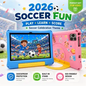 10.1 Inch Android Tablet for Kids Ages 3-12, Quad-Core Processor, Type-C Cable, Lithium Battery, Educational Apps, Holiday Gift