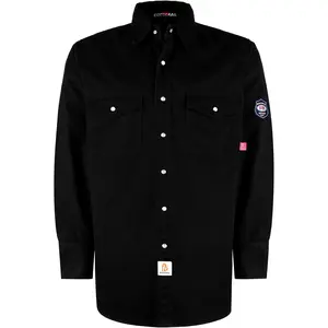 FR Flame Resistant 100% Cotton NFPA2112 7.5oz Men's Fire Retardant Welding Shirt