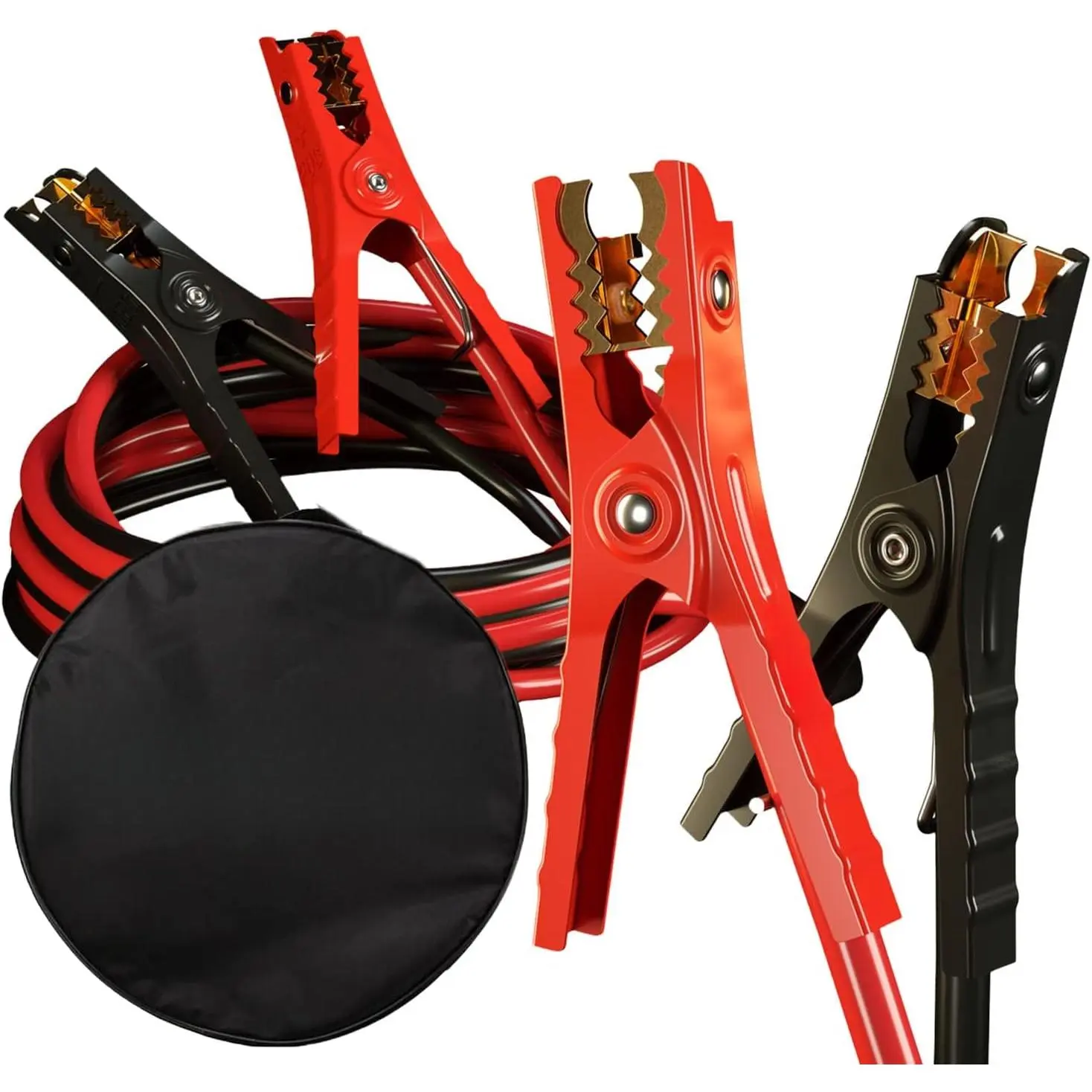 Jumper Cables for Car Battery, Heavy Duty Automotive Booster Cables for Jump Starting Dead or Weak Batteries with Carrying Bag Included (16-Feet (6-Gauge)