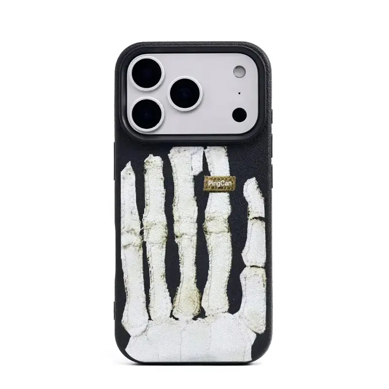 Unisex Aesthetic Skull Palm Silicone Phone Case - Protective Cover for iPhone 17,16,16 Plus,15,15 Plus,14,13 - iPhone Series Mobile Accessory