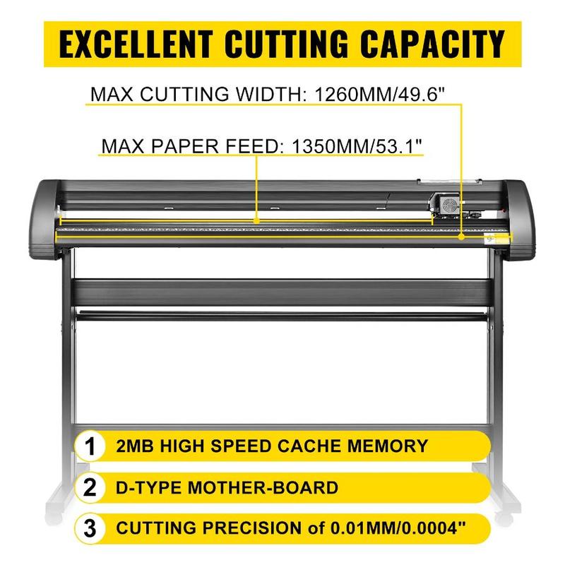 5 in1 Heat Press 15x15 Vinyl Cutter Plotter 53 USB Port Sticker Print ...