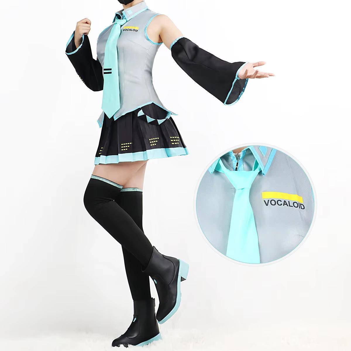 Anime Figures Performance Clothes Miku Cosplay Costume JK Skirt Suit Wig Accessories Halloween Carnival Party Comic Con