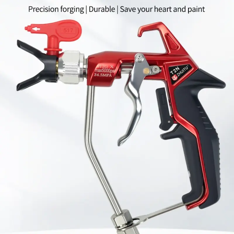 Professional Plaster Sprayer Zt--T2n, 360° Rotating Nozzle, High-Pressure Spray Gun, Ideal for Home and Garden Renovation, Beginner-Friendly DIY Tool