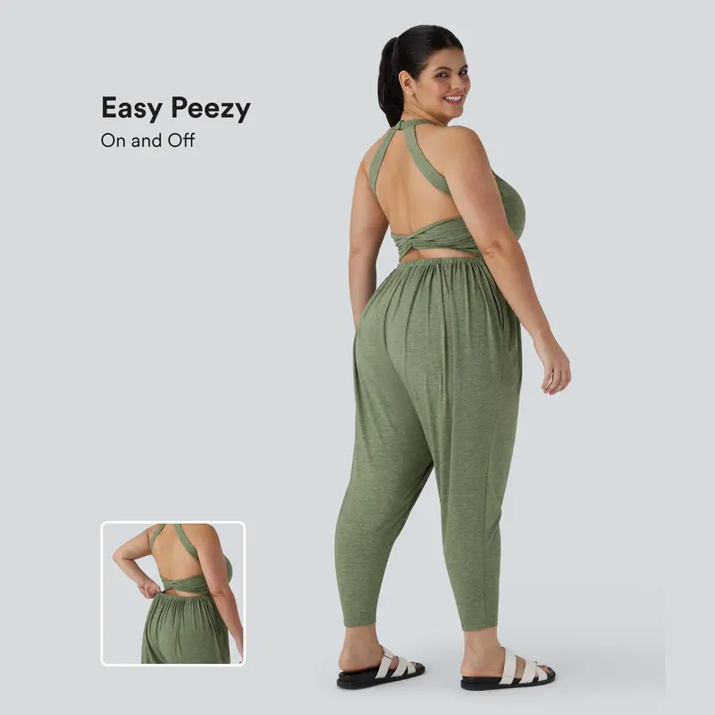 Halara Harem Casual Plus Size Jumpsuit with Pocket-Easy Peezy Edition