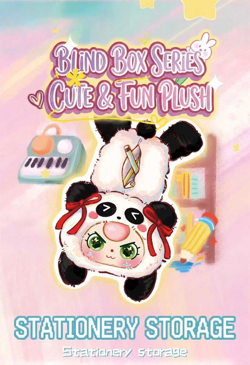 Baby Three Plush Pencil Case Series Blind Box - Cute Animal Stationery Pouch Mystery Box Set with Full Collection of 10+ Styles, Surprise & Secret Rare Edition, Kawaii Soft Stuffed Pen Bag for Kids, Collectible Toys, School Supplies, Gift Idea