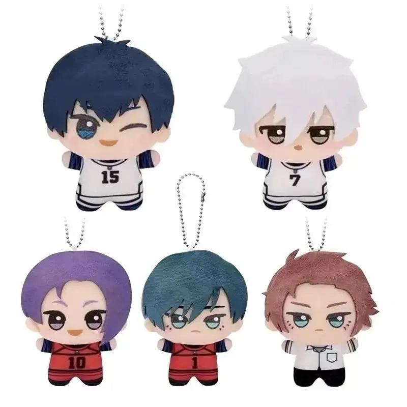 10cm New Blue Lock Plush Pendant KeyChain Yoichi Isagi Nagi Seishiro Mikage Reo Rin Itoshi Itoshi Sae Doll Toy Gift