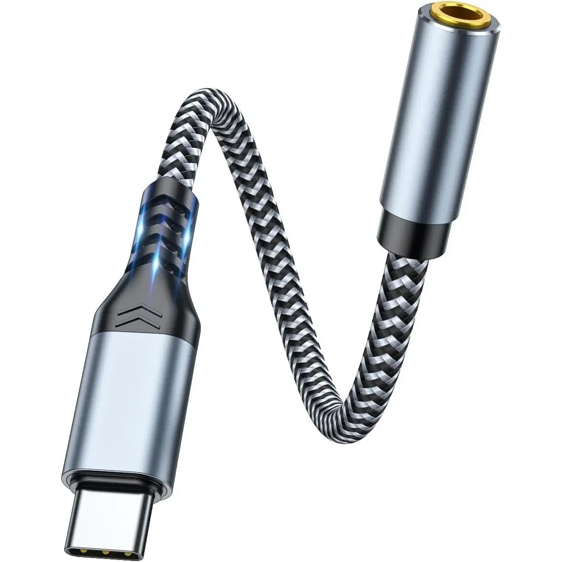 USB C to 3.5mm Audio Adapter - Headphone Jack to USB-C Dongle, Hi-Res DAC Type-C to Aux Female Adapter for  &  Stereo, Compatible with  15/16/17 Series, Galaxy S25, S24, Pixel 10, 9, iPad