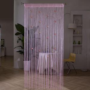 rose flower string curtain, 1 count romantic exquisite door curtain, doorway curtain, home decor for living room bedroom hotel salon, window curtain, home decoration curtain