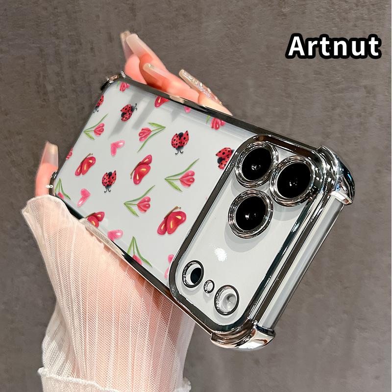 Cute Ladybug Pattern Anti-drop Phone Case for iPhone 17 Air 16E 15 Pro Max 14 Plus 13 12 Promax 11 Durable Total Protective Shockproof Transparent Cover Casing Cute Ladybug Pattern Anti-drop Phone Case for iPhone 17 Air 16E 15 Pro Max 14 Plus 13 12 Promax 11 Durable Total Protective Shockproof Transparent Cover Casing