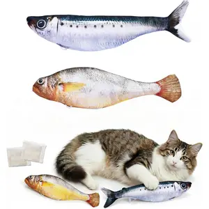 Lifelike Floppy Fish Cat Toy | Touch-Activated, 3 Flapping Modes, Catnip Infused, USB Rechargeable