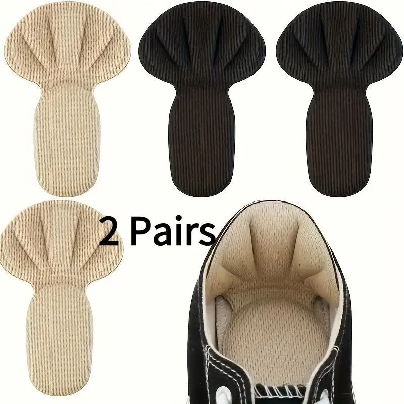 2 Pairs Women Shoe Insoles, Breathable Anti‑Slip Shock Absorbing Comfort Inserts, Adjustable Half‑Size Shoe Pads for High Heels and Flats