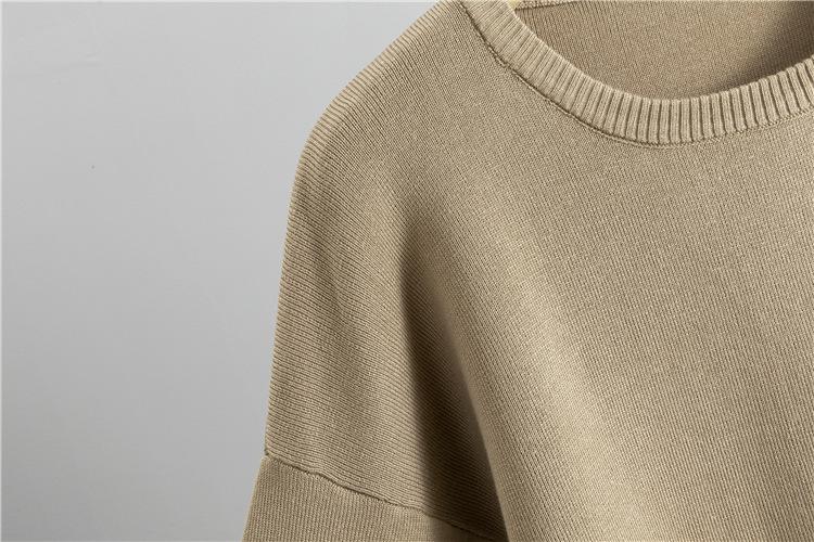 Women’s 2 Piece Sweater Sets Long Sleeve Knit Pullover and Wide Leg Pants Tracksuit for Stylish Lounge WearGift