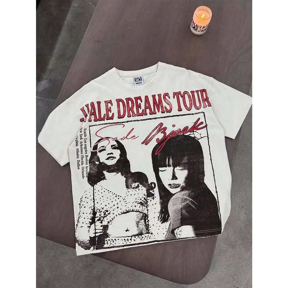 Teenage Retro Travel Style Photo Slogan Design Y2K Style Pure Cotton T-Shirt, 100% Pure Cotton Fabric - Soft And Comfortable Throughout The Summer