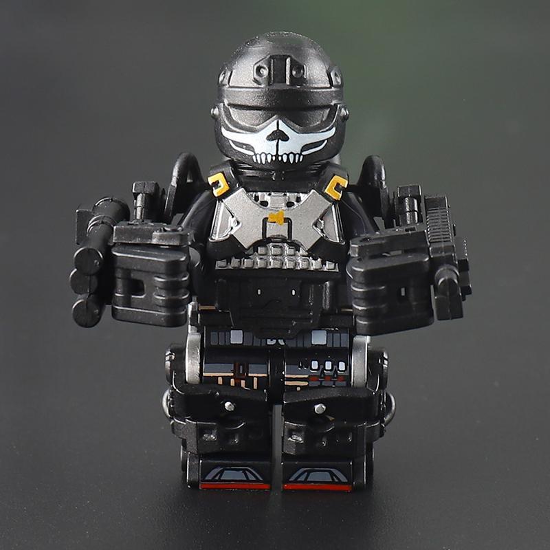MOC Exoskeleton Armor Warrior Building Blocks Model Assembling Ornaments Children Educational Toys Boys Holiday Gift Collection popular