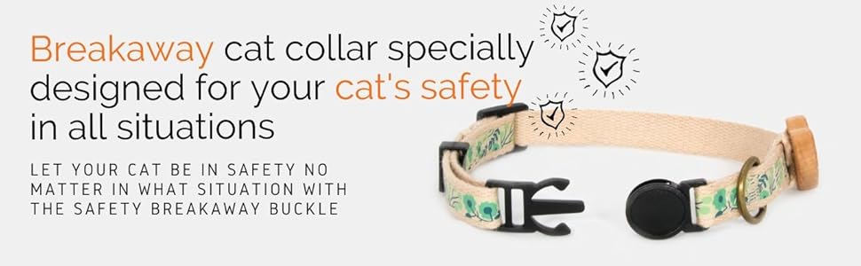 Pettsie Cat Collar with Heart, Safe Breakaway Buckle, Matching Friendship Bracelet, Soft and Comfortable Cotton for Sensitive Skin, Carton Box, Easy Adjustable 8-11 Inches, Green