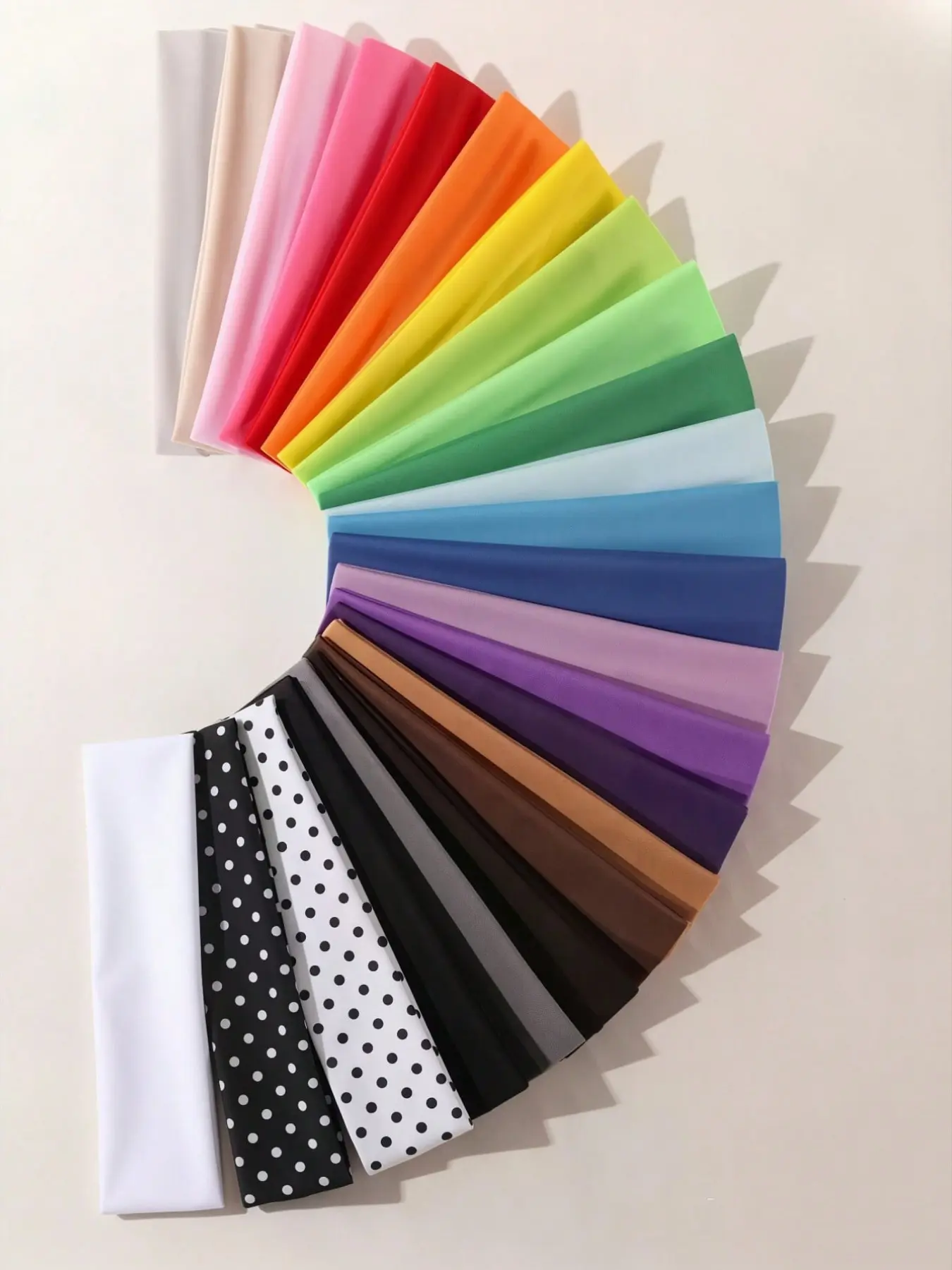 24-Pack High-Stretch Headbands for Women and Men, Soft Elastic Hair Accessories for Outdoor Activities, Daily Wear and Back-to-School Use