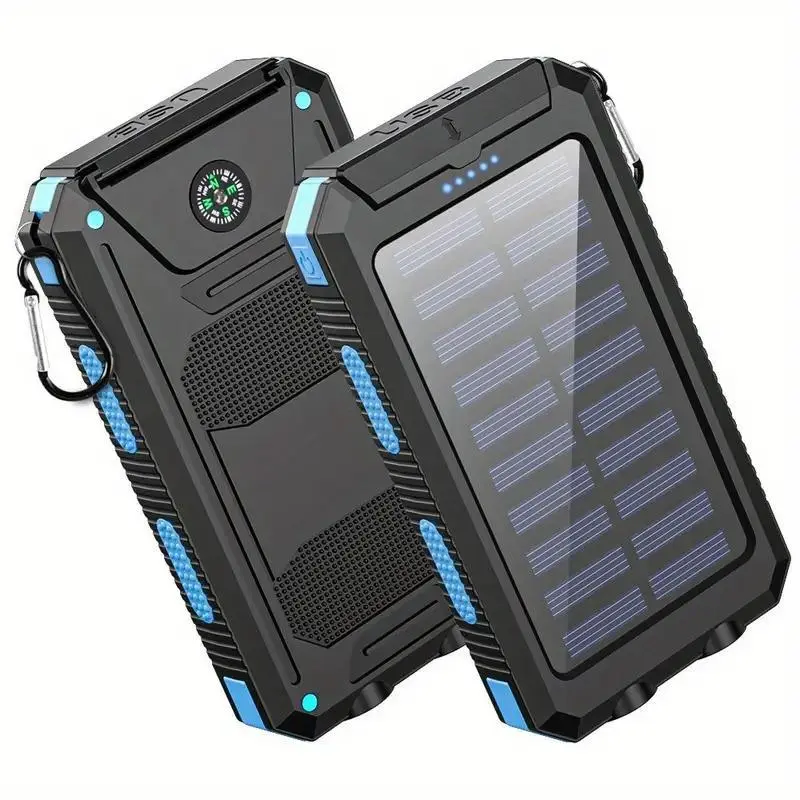 20000mAh Solar Charger Power Bank -Portable Solar Phone Battery Panel Charger, QC3.0 Dual USB Port Battery Pack Charger Portable For All Cell Phones & Electronic Devices- Long Lasting, Travel Camping, LED Flashlight, The Best Gift For Festival