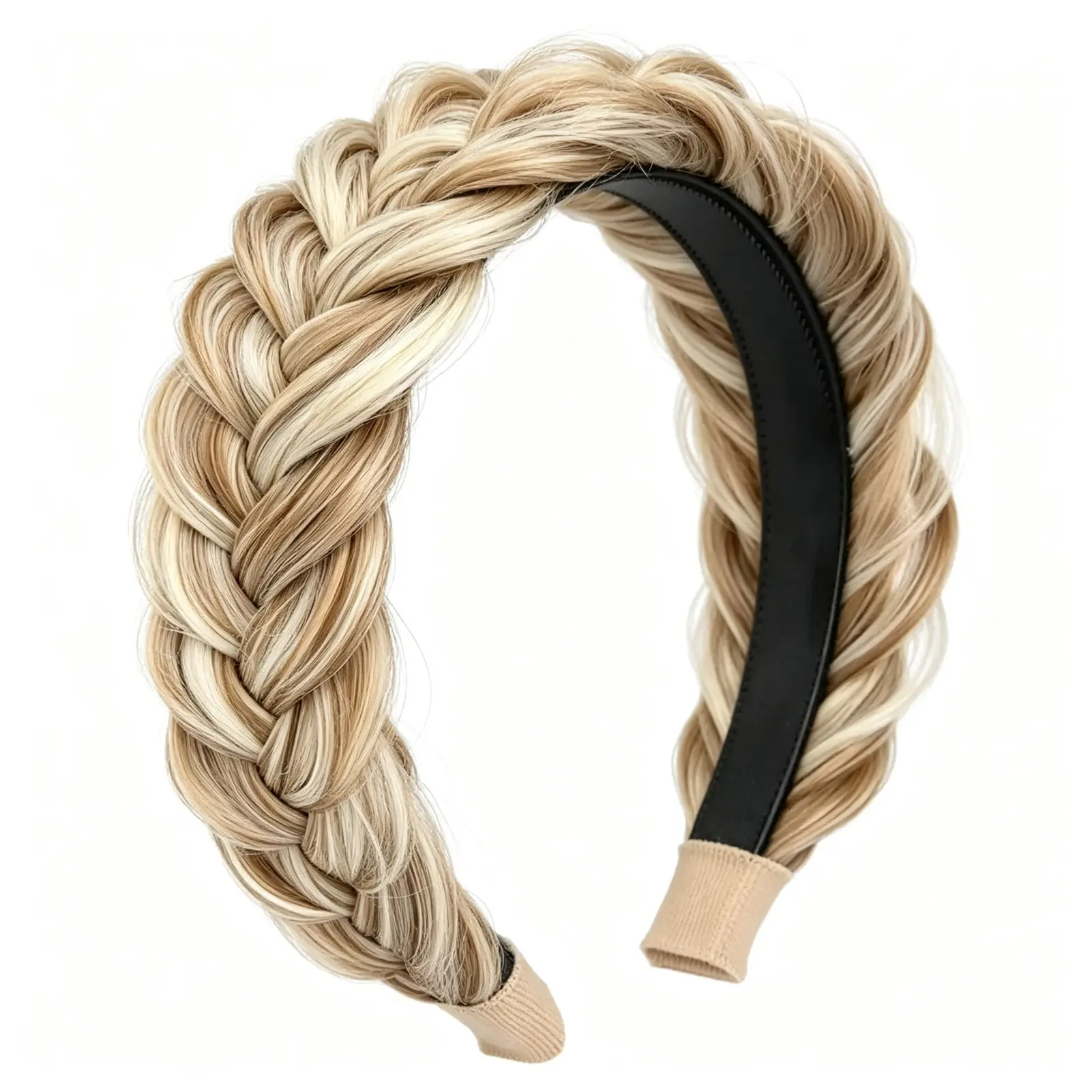 Thick Braid Hair Headband, Chunky Braided Wig Headband for Women, Bohemian Style Faux Hair Band, Non-slip Wide Headband, Daily Party Wedding Holiday Hair Accessories