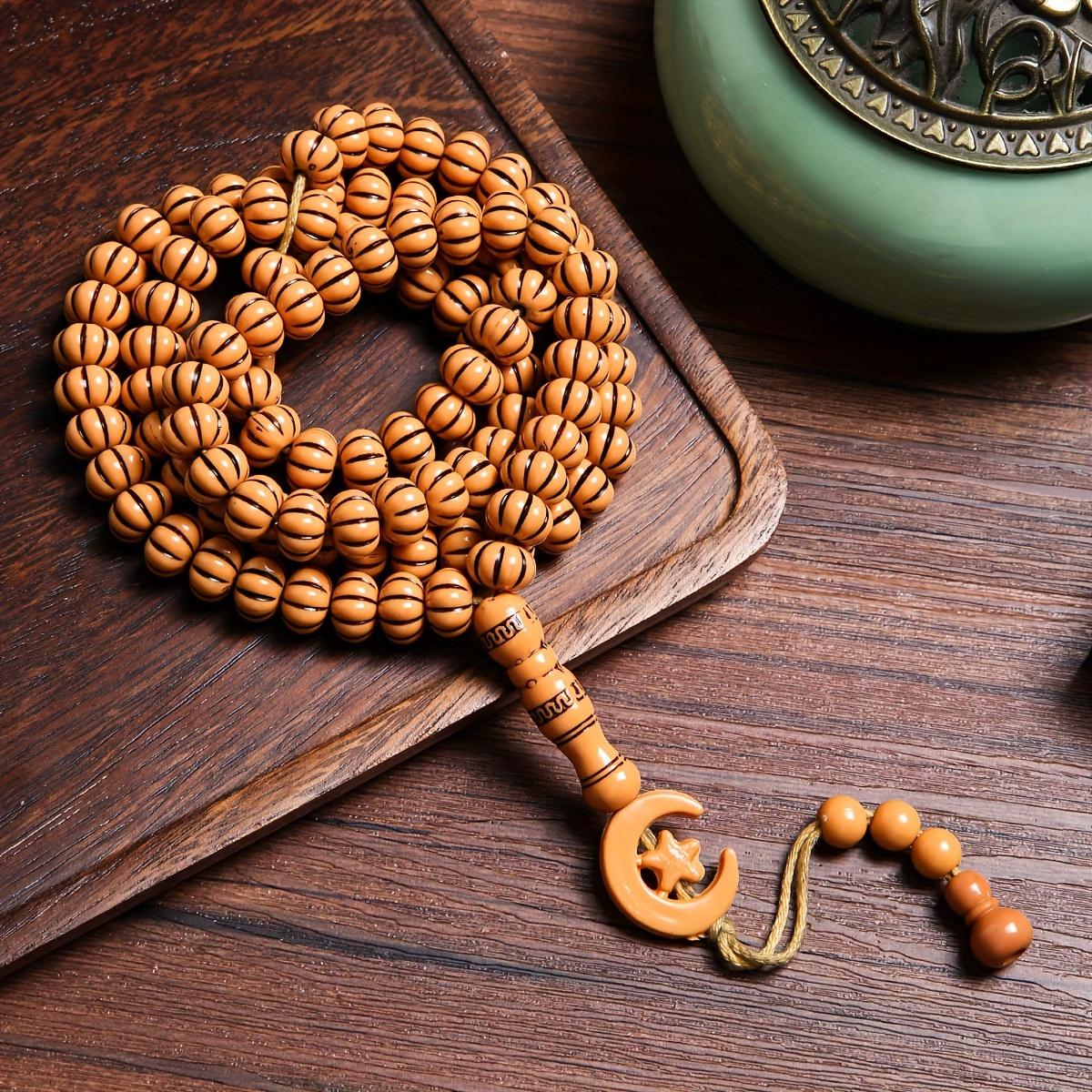 1 Tasbih Beads New Middle Eastern Muslim Prayer Handheld Tasbih Islamic Recitation Beads 99 Beads Bracelet Unisex