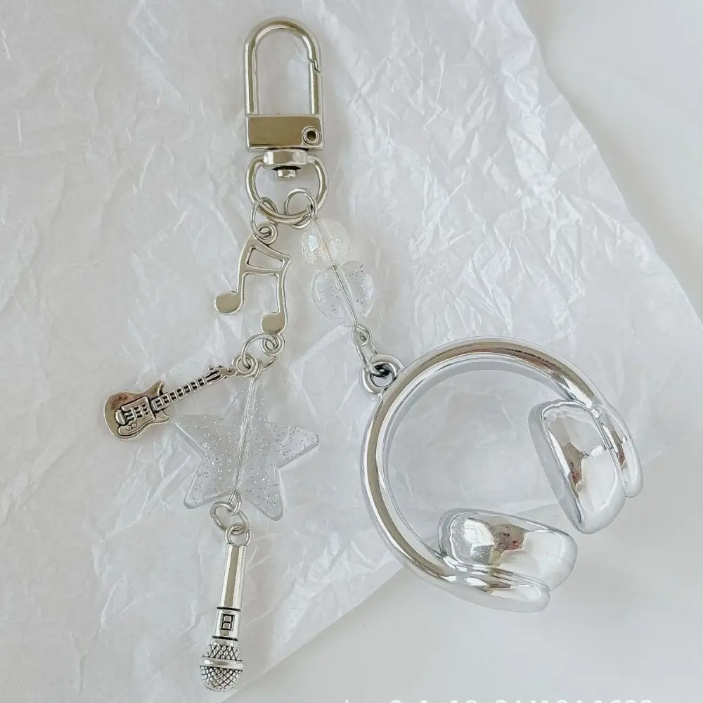 Guitar Note Musical Keychain 4.5cm | Mini Earphone Design Pendant | Ideal Gift for Musicians, Guitarists & Music Enthusiasts