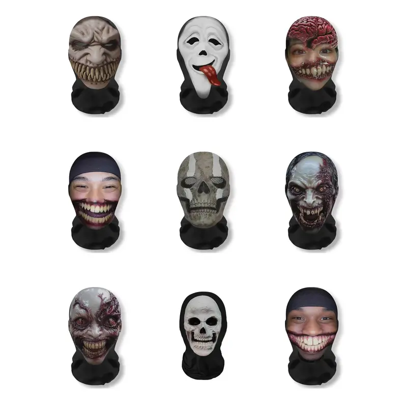 Pet Halloween Holiday Comedic Headgear - Funny Faces Wig Mask Prank Prop, Creative Party Decoration Hair Accessory for Dogs & Cats