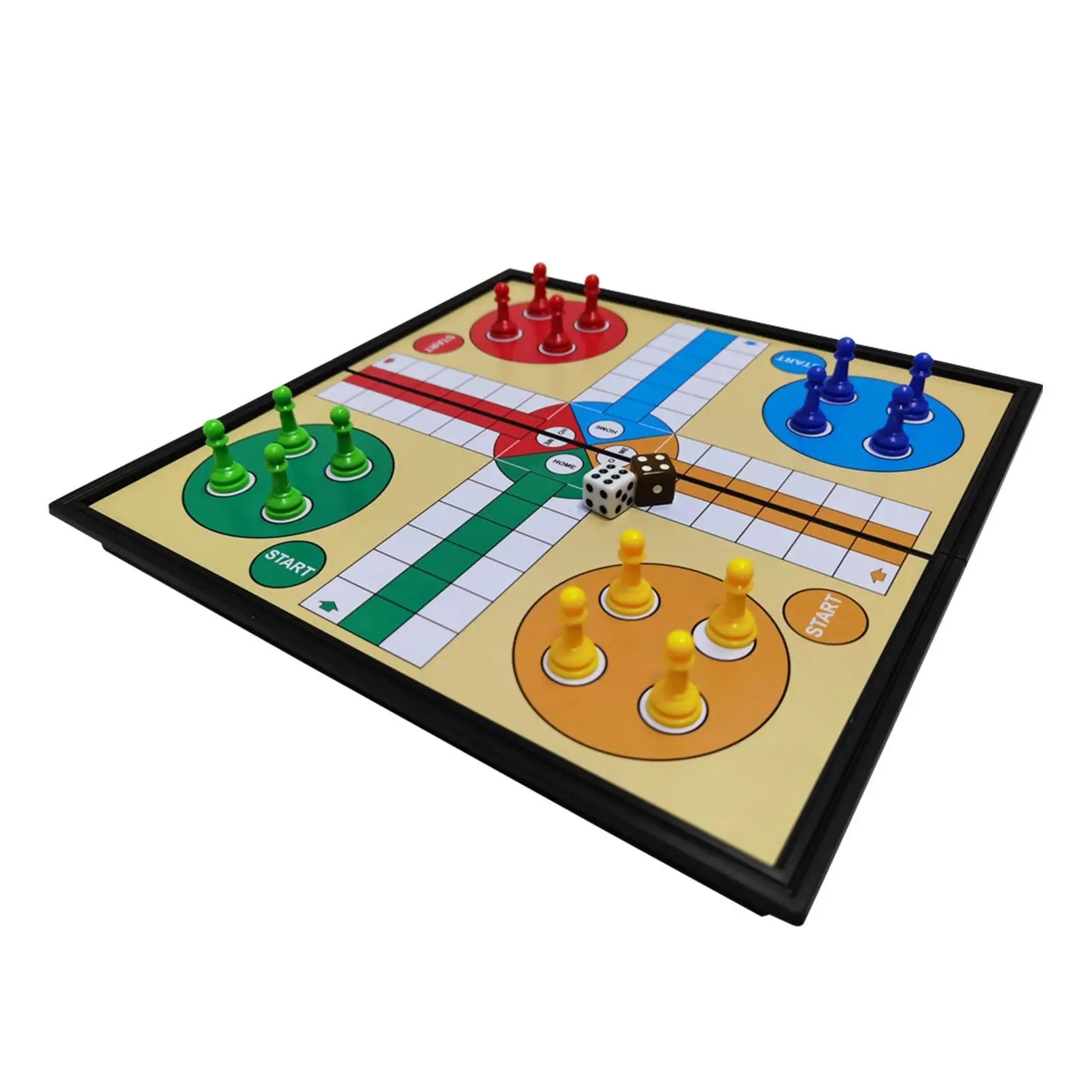 Portable Magnetic Ludo Board Games Folding Flight Game Flying Chess Entertainment Educational Gift for Children