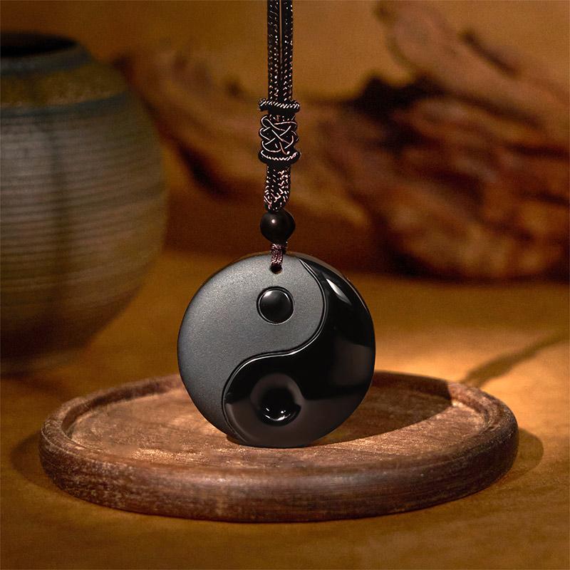 BuddhaStones Yin Yang Balance Necklace – Release Negativity & Restore Inner Harmony |   Feng Shui Pendant for Positive Energy |   Modern Spiritual Jewelry