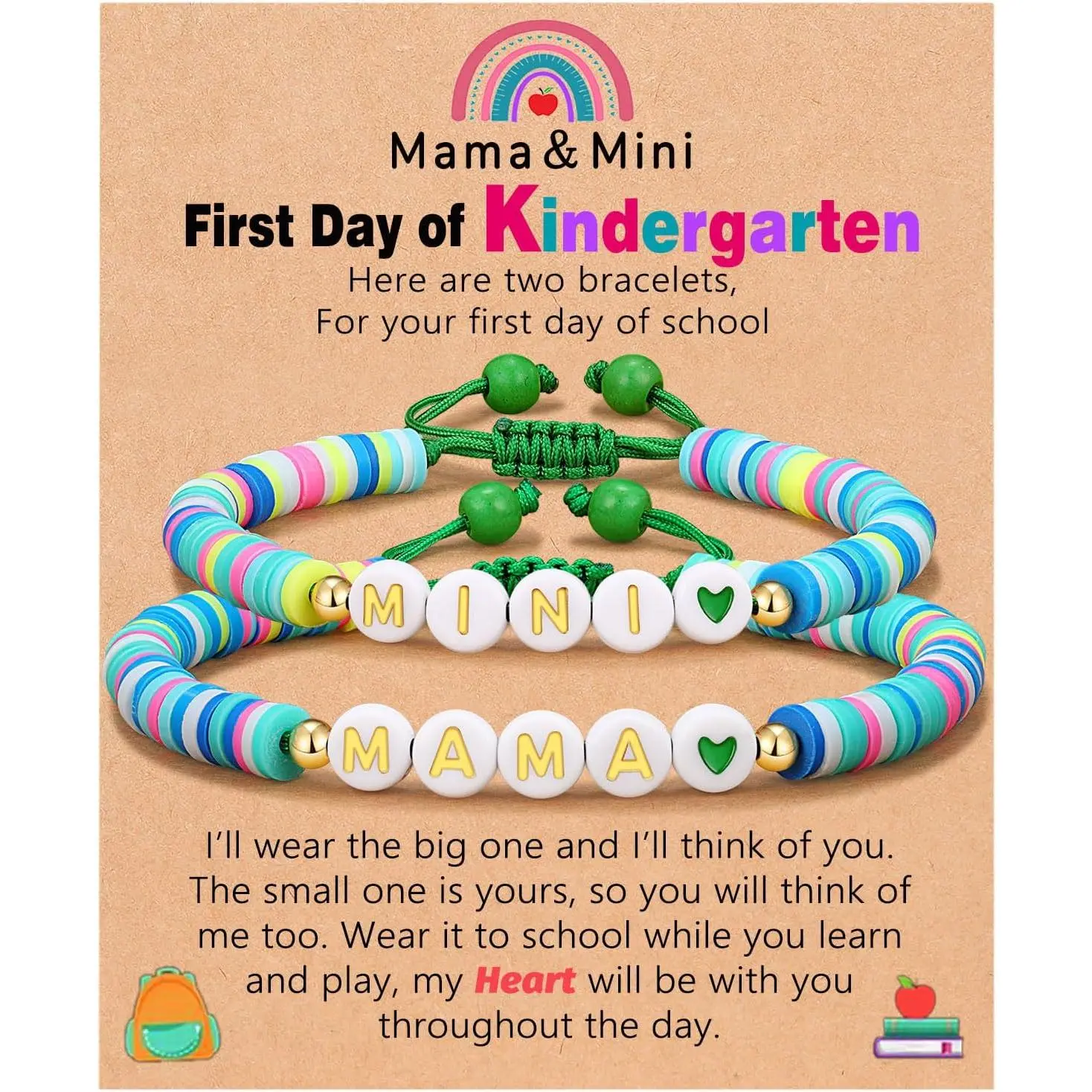 Mama and Mini  to School Bracelet  of School Gifts