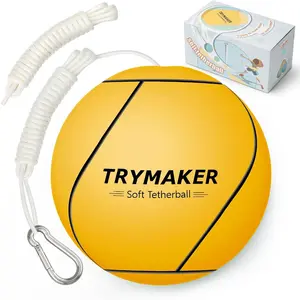Tetherball, Tether Balls and Rope Set, Replacement Tetherball for Kids Adults Backyard Outdoors
